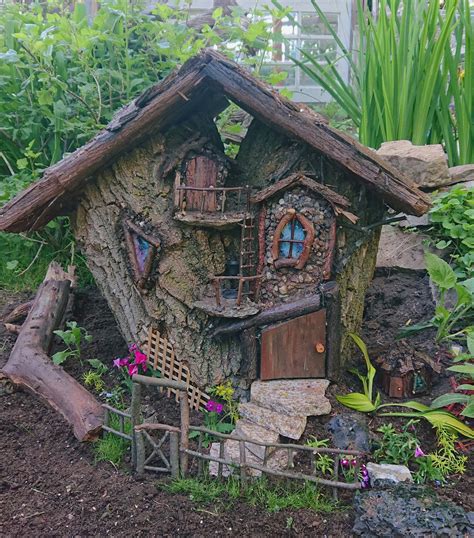 pictures of homemade fairy houses